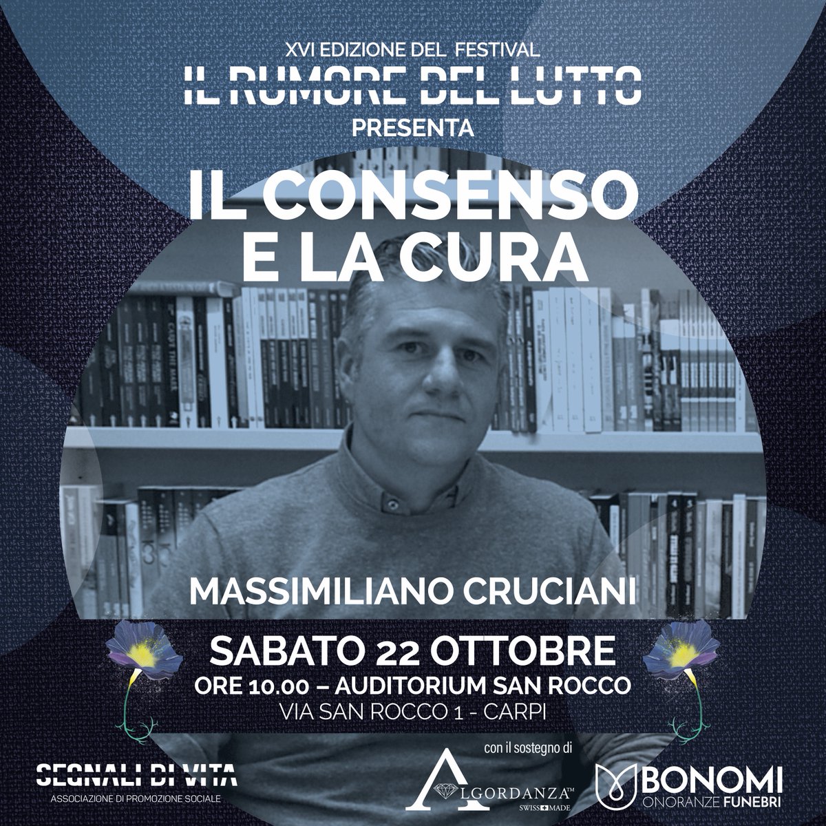 rumoredellutto's tweet photo. Vi aspetto a Carpi, il 22 ottobre 
IL CONSENSO E LA CURA
Tavola rotonda a cura di Massimiliano Cruciani
Con Monica Bosco, Ludovica De Panfilis, Davide Sisto, Christina Sponza, Veronica Zavagli.
Auditorium San Rocco, Carpi

Info e prenotazioni: associazionezerok@gmail.com https://t.co/UarVzQzUMb