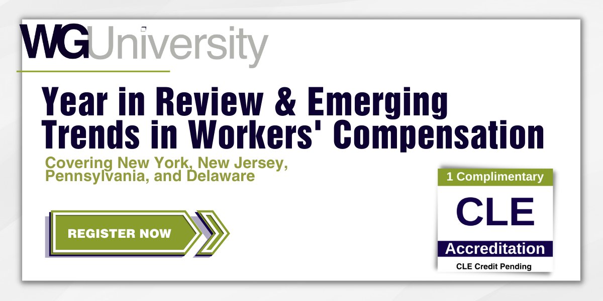 Weber Gallagher presents a series of #WorkersComp #Webinars for Pennsylvania, New York, New Jersey and Delaware discussing the impactful cases of 2022. The webinar discussions will look at future trends and pending cases for 2023. Sign up here: conta.cc/3eDZWGy