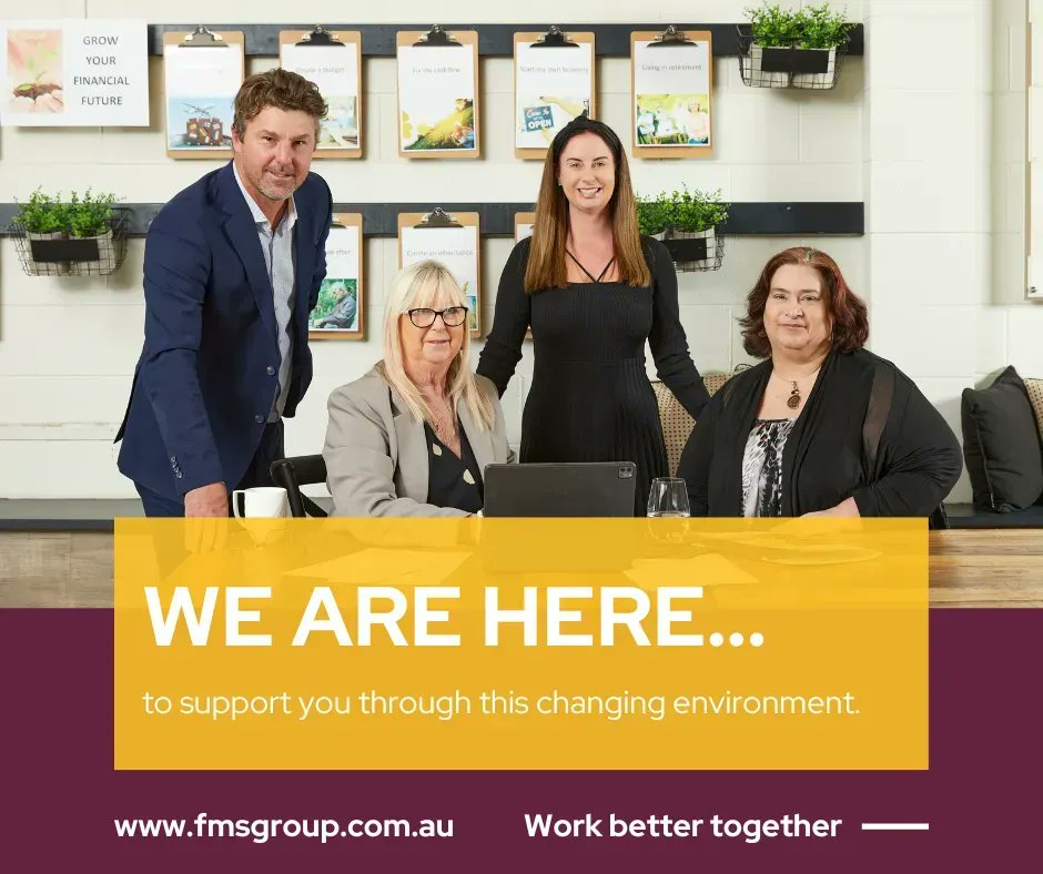FMSGroupAU_'s tweet photo. Our financial advice team are here to help in the good times, the not-so-good and turbulent times.
Having the confidence to speak with a trusted financial adviser is the first step in taking control of your financial future.

How can we help you?

#FMSGroup #financialadvice https://t.co/TV4kgpAR5S