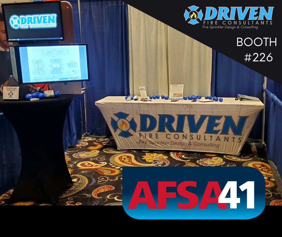 DrivenFireCons1's tweet photo. Who's in Las Vegas? 🙋🏻♂️🙋
Stop by Driven Fire Consultants booth #226 today and tomorrow at AFSA41!
Tuesday, October 18 4:00 - 7:00 p.m.
Wednesday, October 19 12:30 - 3:30 p.m.
#AFSA41 #DrivenontheRoad #FireSprinklerDesigners #Vegas https://t.co/n32ZsD8lpJ