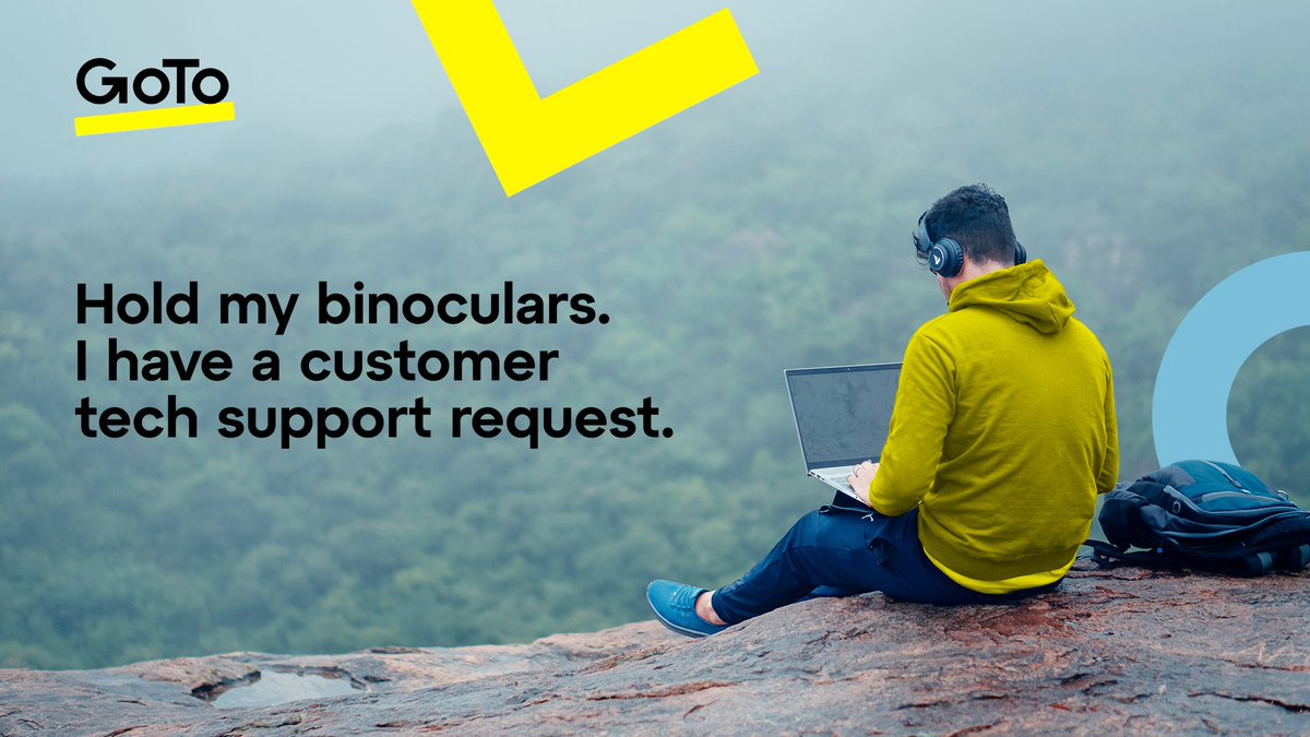 BeataRozy's tweet photo. Some of our customers support their employees remotely (like, really remotely). ​See how successful companies are supporting non-tech-savvy customers – from anywhere – and building remote support empires. #DiscoverGoTo https://t.co/WTHeitw69i https://t.co/GI55bvdNDJ