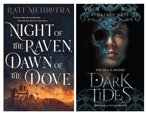 MacmillanLib's tweet photo. We’re 🎉celebrating🎉 two YA #BookBdays with @Rati_Mehrotra's deadly games between two kingdoms in a monster-infested alternate medieval India, and a war between gods and mortals leaving people struggling to survive the rising tides by @kimberlyvale_👉https://t.co/kvQKuTcBh9 https://t.co/OnhN4Omvvq