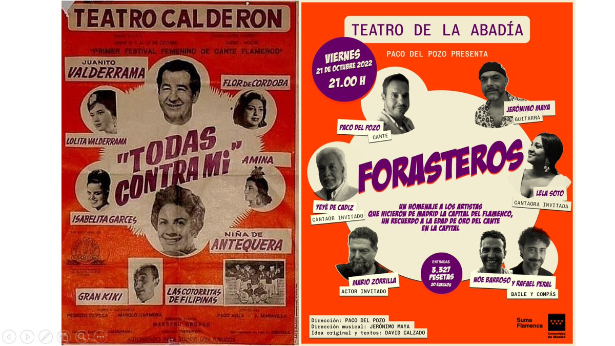 flamencolicos's tweet photo. ¿Dónde se habrán inspirado los #FORASTEROS para diseñar su cartel? 😅 qué buena pinta tiene el espectáculo de @pacodelpozo_ en @teatroabadia con @Rafaelasotob #JeronimoMaya #YeyédeCádiz @cierbanata ...#sumaflamenca ... https://t.co/CmVNvqySw7