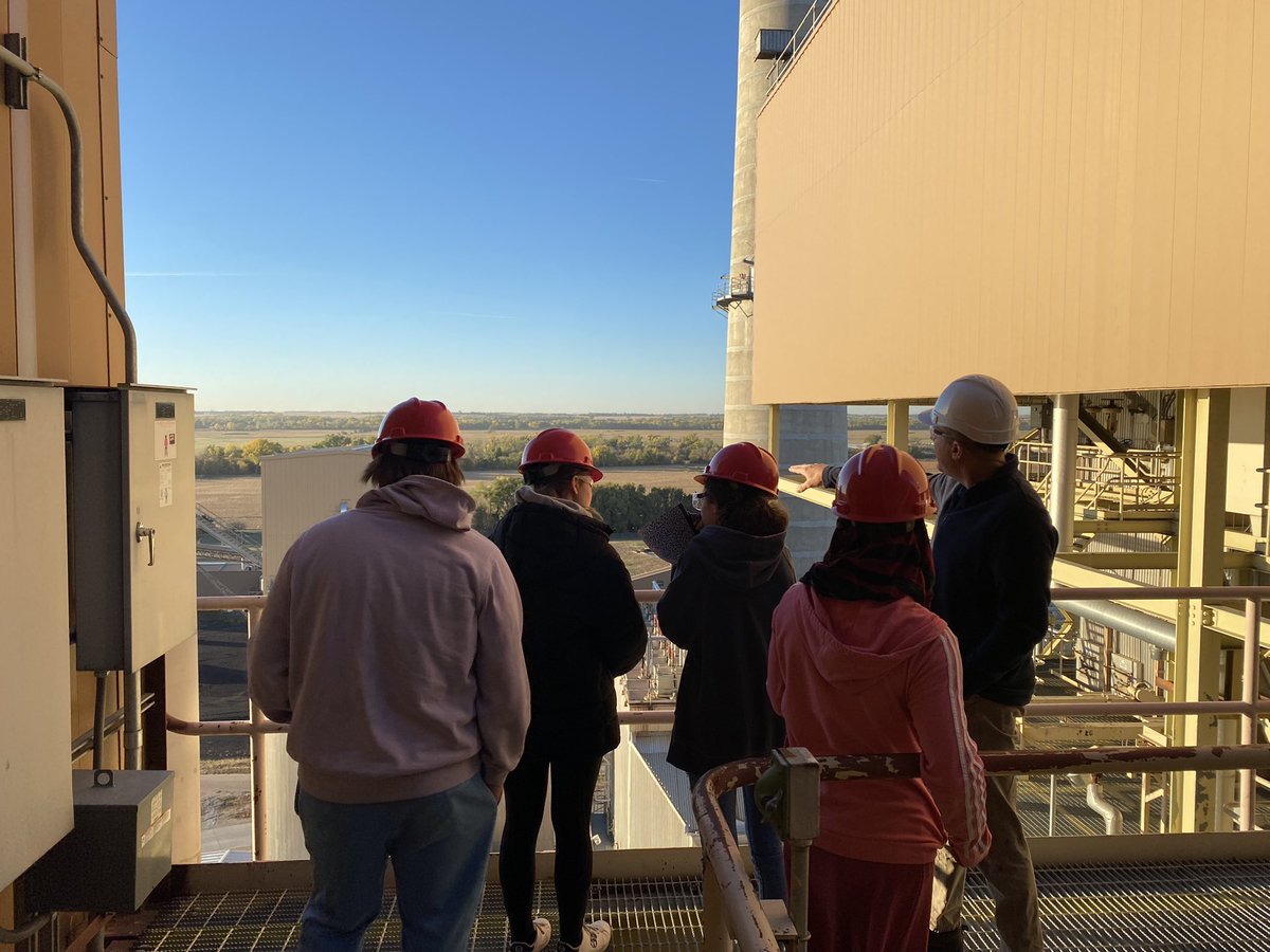 Thank you to Lynn at Grand Island Utilities for the awesome tour of the Platte Generating Station! We learned a lot of cool lessons about how energy is created. <a href="/CityofGI/">City of Grand Island</a> <a href="/GIPublicSchools/">GIPS</a> <a href="/GISH_AoET/">Academy of Engineering & Technology</a>