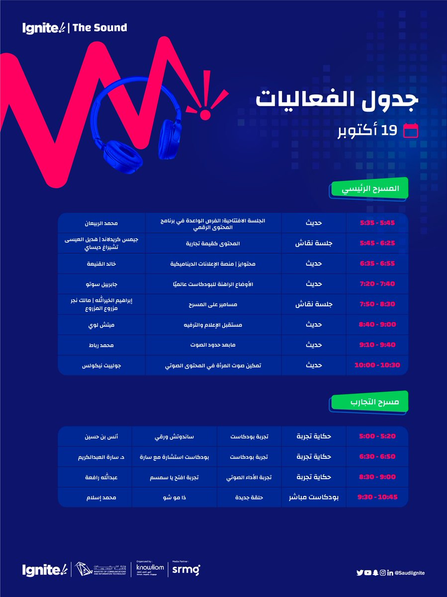 saudiignite's tweet photo. برنامج Ignite | The Sound يوم الإربعاء | 19 أكتوبر  📢

#صوتك_مؤثر
 #Ignite_the_sound https://t.co/b0G0klpByZ