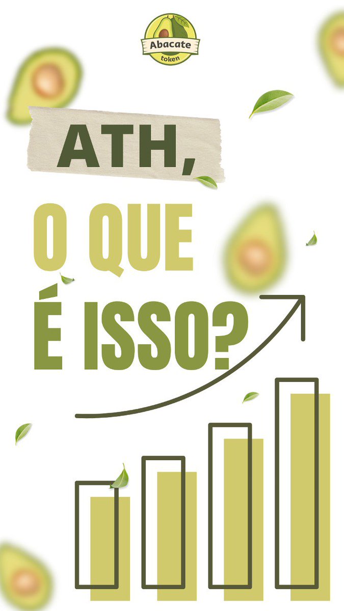 abacatetoken's tweet photo. 💡ATH - ALL Time High, é o mesmo que a máxima histórica de uma criptomoeda, ou seja, o preço mais alto (ou valor de mercado) que um ativo atingiu desde a sua listagem ou criação.

🎯Isso indica o bom desempenho de um projeto ou empresa.

🥑 Seja um investidor do Abacate Token! https://t.co/L4VDW5a4bP