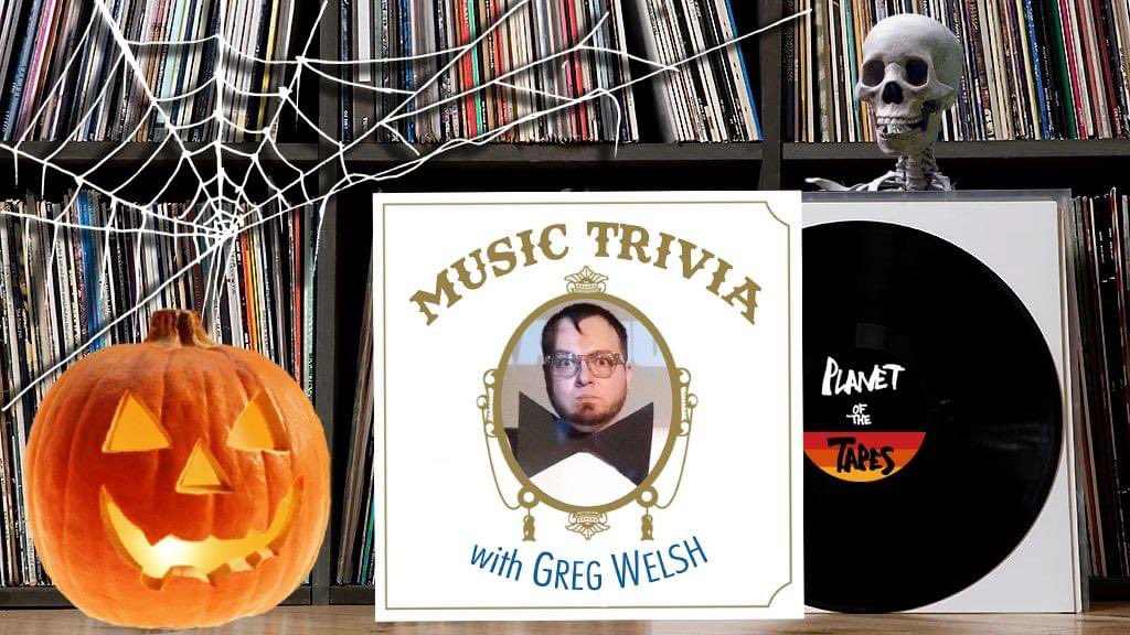 Tonight at 8pm, it's a "Slightly Spooky Edition" of Music Trivia with Greg! (because there really aren't quite enough well-known spooky songs to fill all four rounds)

Seating is limited, so be sure to get here early to secure a table. 6 per team max.