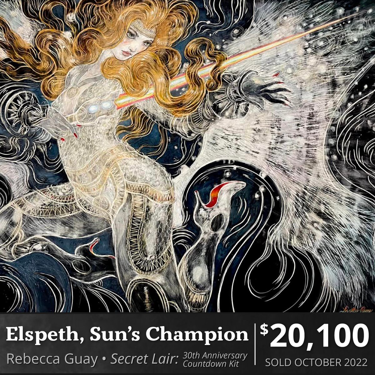 Elspeth, Sun's Champion - Rebecca Guay Sold via MtG Art Market