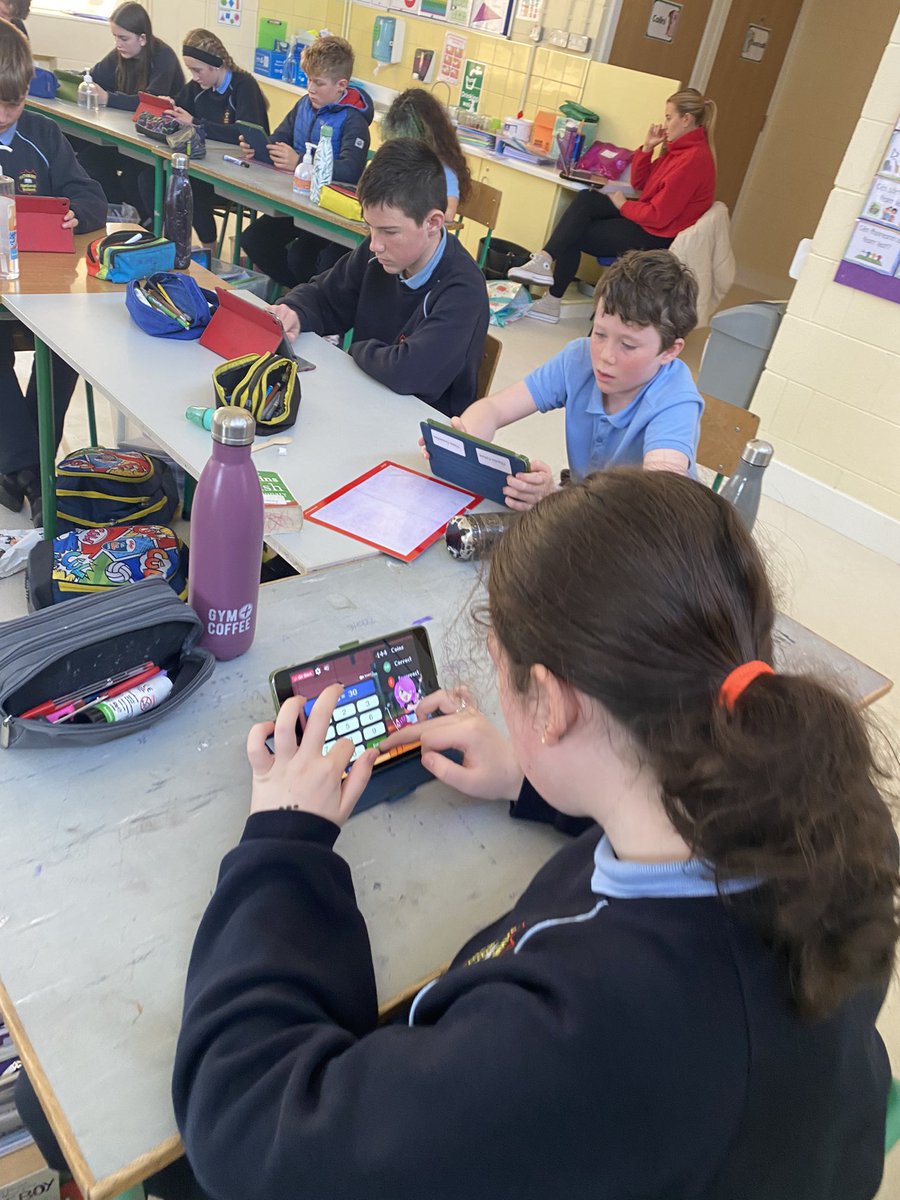 We are showing off our competitive side in the <a href="/TTRockStars/">Times Tables Rock Stars</a> #IrelandRocks times tables competition! @RathnureNS #IUseMaths <a href="/mathsweek/">Maths Week Ireland</a> #mathsweek2022
