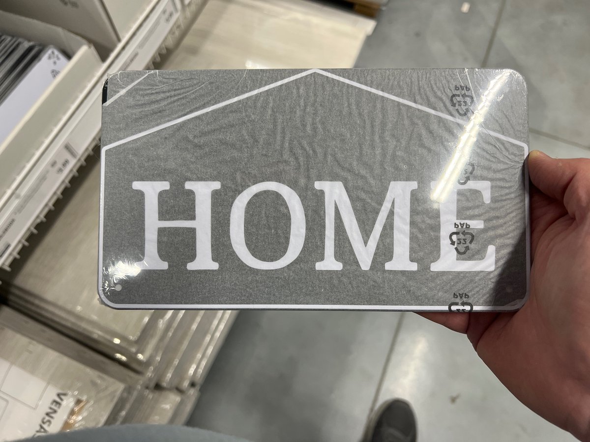 SuperchampGWD's tweet photo. In a sobering sign of the times, IKEA is now selling housewarming license plates for people who live in their cars. https://t.co/JGPNtB19Oi