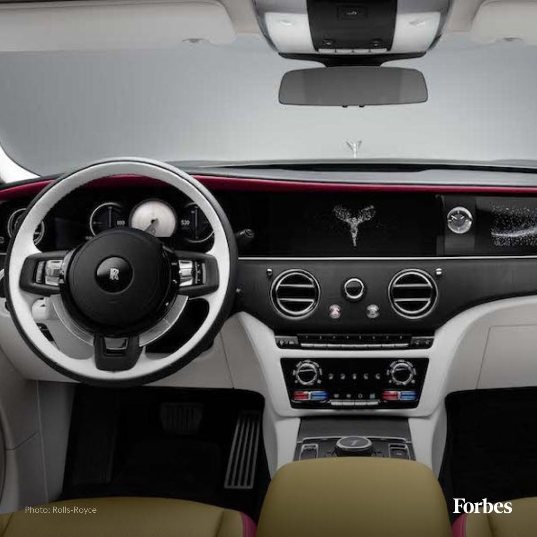 Forbes's tweet photo. Rolls-Royce has confirmed that by 2030 its entire product portfolio will be fully electric, starting with this Spectre. https://t.co/fF0RmAvsvy https://t.co/mxMs57uxf5