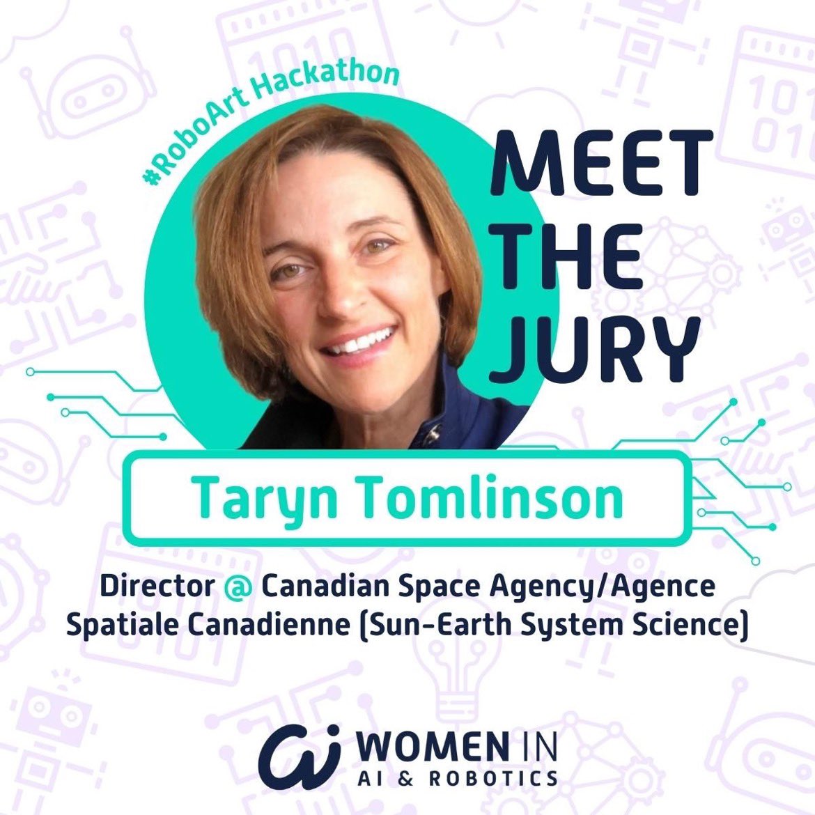 wairobotics's tweet photo. We are super excited to introduce our first jury member for the upcoming #RoboArt #hackathon, @wairobotics advisor extraordinaire Taryn Tomlinson! https://t.co/2m6lbGZLxn