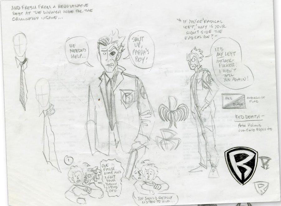 charitousintent's tweet photo. Some Radical Left doodles from the Art book
(I love the bottom doodle) https://t.co/xXnKPQFsy8