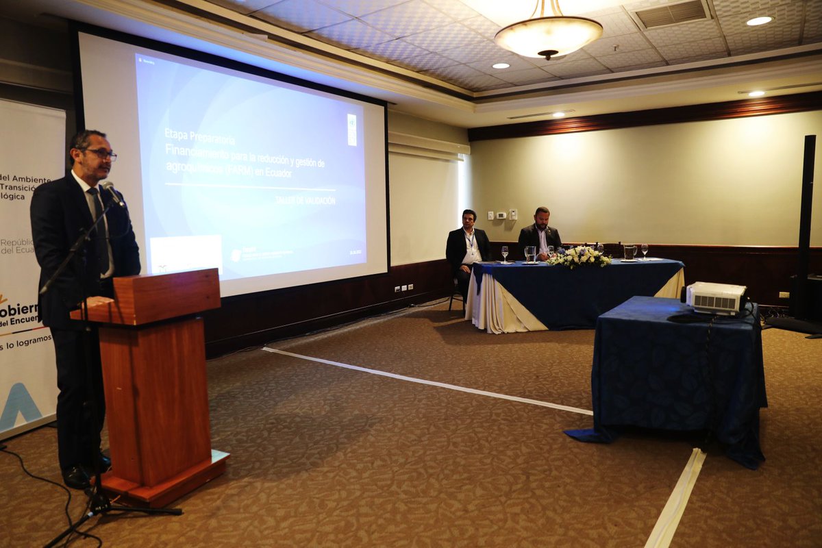 CONAFIPS's tweet photo. ✅El gerente general de CONAFIPS, Francisco Garzón, asistió al taller de validación del proyecto "Financiamiento para la reducción y gestión de agroquímicos en Ecuador" organizado por el @PNUDEcuador y @Ambiente_Ec. https://t.co/mqzlNNpKha