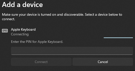 teeragit's tweet photo. Always had issues with these keyboards. Decades ago I was blown away by having to unpair them from their old Mac first. Yet this takes things to a totally new level - to enter an unknown PIN without a keyboard? https://t.co/UQrN072y3J