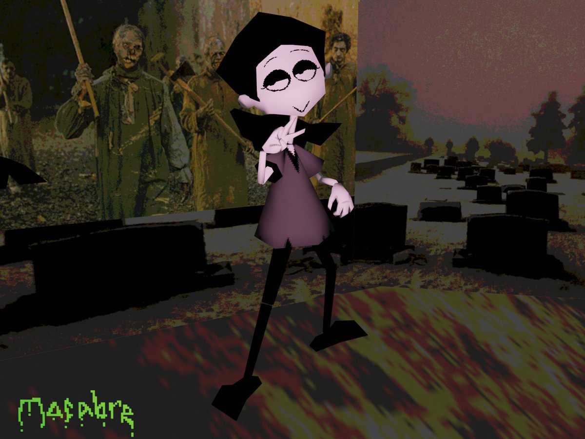 Macabre_1031's tweet photo. Instead of mitts 'n blocks for hands, Nancy has proper animation-ready hands now!
Hahaha, throw them hands at those Zomb-THESE!
#MacabresCrypt #HauntedDemoCartridge https://t.co/IYgEyMAy8W
