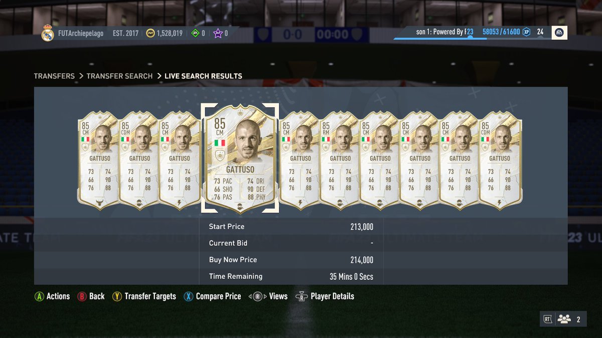 Some of icons rose a lot... You could've bought him under 150k yesterday. On the last weekend he was fluctuating around 170k 🤐 #EASPORTSFIFA23 #XboxSeriesXS #XboxShare