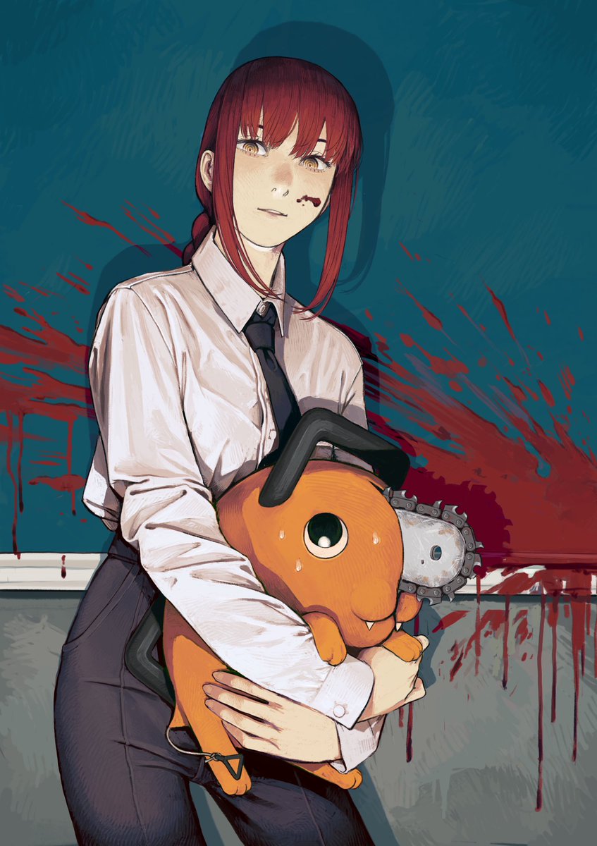 Makima+Pochita #chainsawman #Fanart