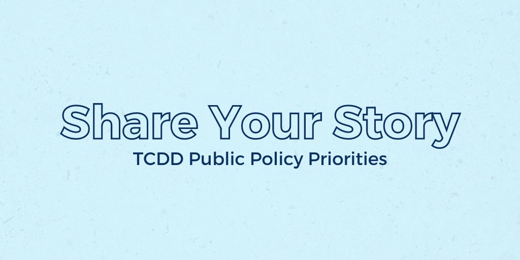 TxCDD's tweet photo. To better promote the TCDD Public Policy Priorities at the Capitol, we are gathering stories from people with disabilities, their family members, and professionals in the DD field. Learn more about our priorities and share your story today!

https://t.co/oQCWdQ19H8 https://t.co/2kV0sMaHaW