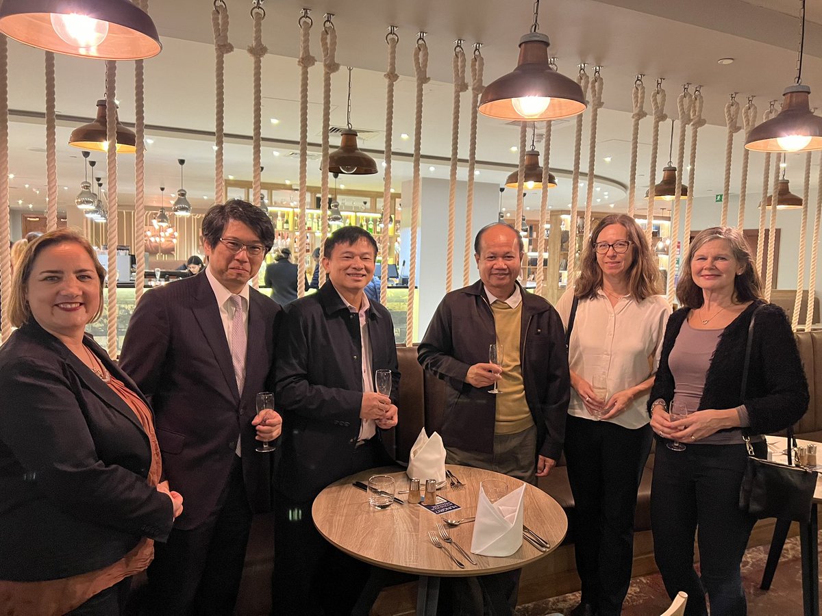 agmshankar's tweet photo. A welcome dinner reception for delegates attending the @PublicHealthW and @aseforg joint meeting on #riskcommunication in #Cardiff. 26 countries across #Asia and #Europe represented here. #ASEFRiskComm #RiskCommunication #RiskComm #PublicHealthEmergencies https://t.co/XvY5JT9m2Y
