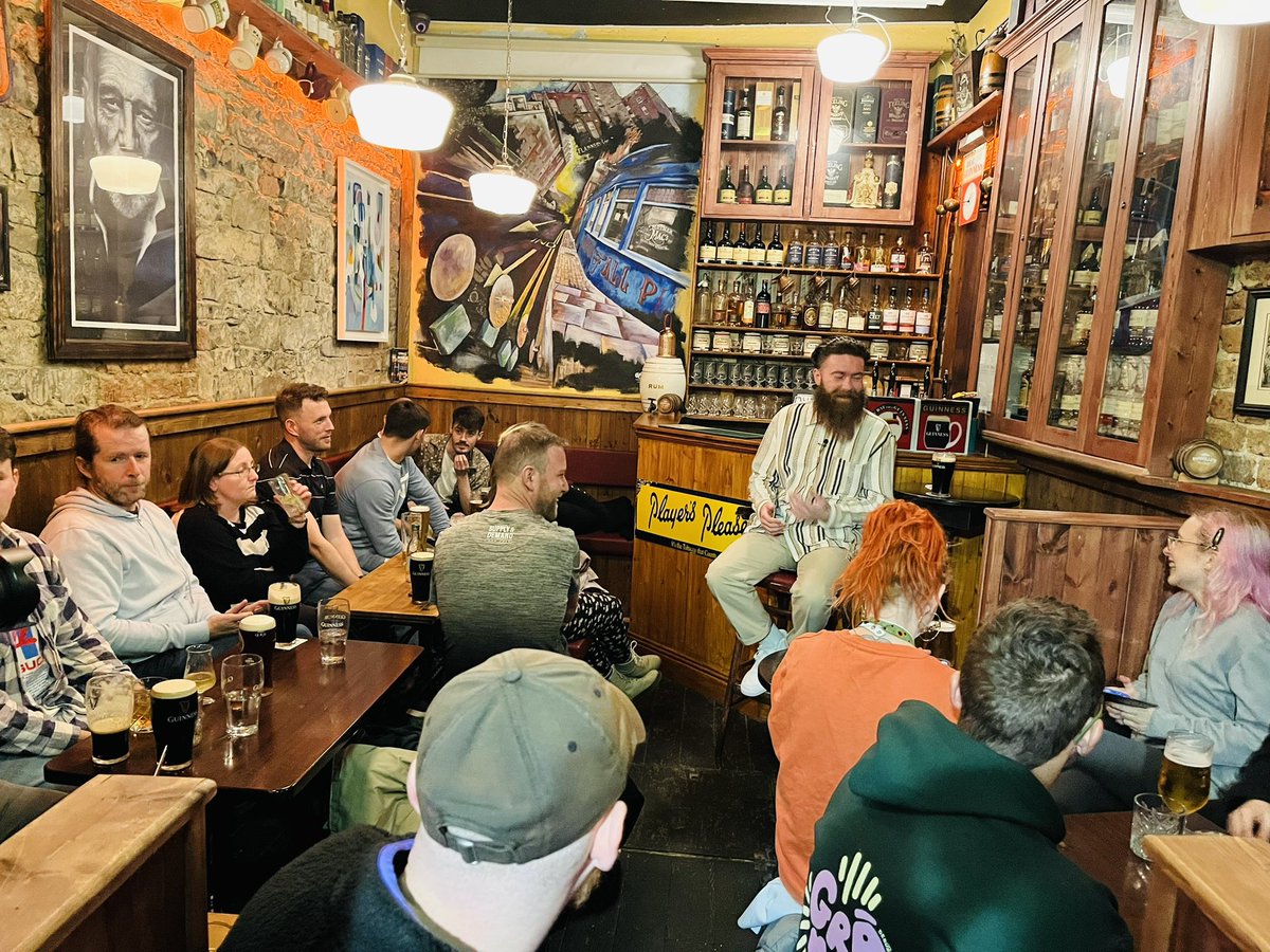 mothermacspub's tweet photo. An amazing evening with @HazeyHazeLK - throughly heart felt, honest and at times vulnerable.
From rapping in the coal bunker to @KingJohnsCastle we were invited on his journey.
#limerick #NTE22 #NTESS https://t.co/VLC5KPHtTX