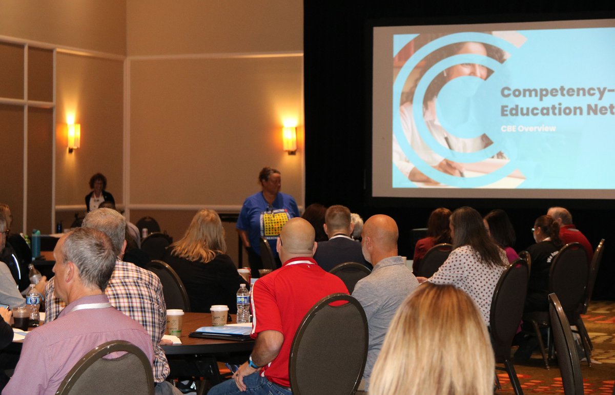 CBENetwork's tweet photo. Excellent PreCon sessions at #CBExchange today. Thanks to all of our attendees for the hard work thus far. We're looking forward to a fun, game-changing ๐ฎexperience together later this evening!
#CBE #CBEN #competency #education #highered #innovation https://t.co/R80p2LEQ0j