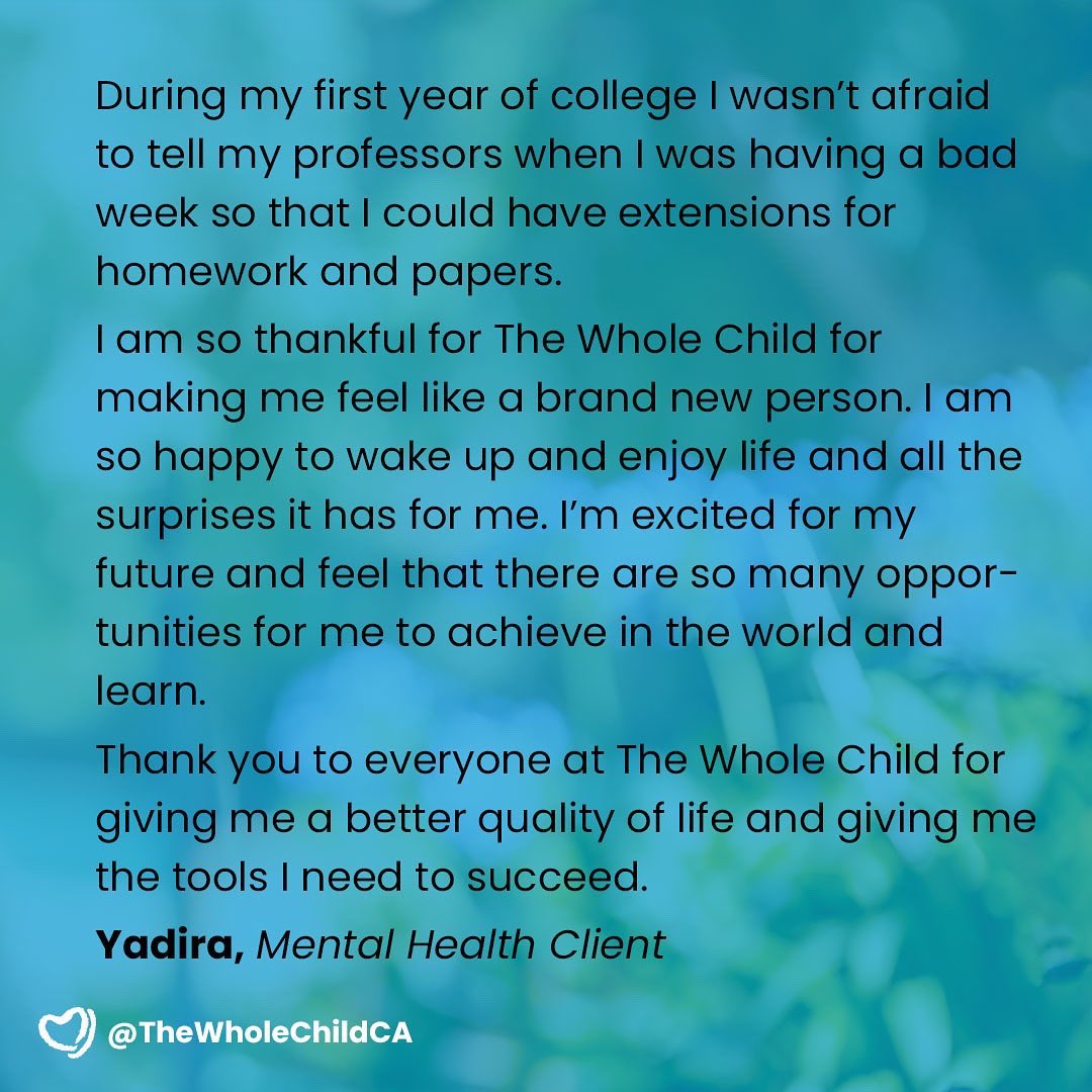 Feeling sad, anxious, and hopeless, Yadira just didn’t know where to turn. Once she got connected with TWC, she discovered a support system that helped her take control and learn to cope and thrive.

Read her inspiring story

Our 2021-22 Annual Report is online! Link in our bio.
