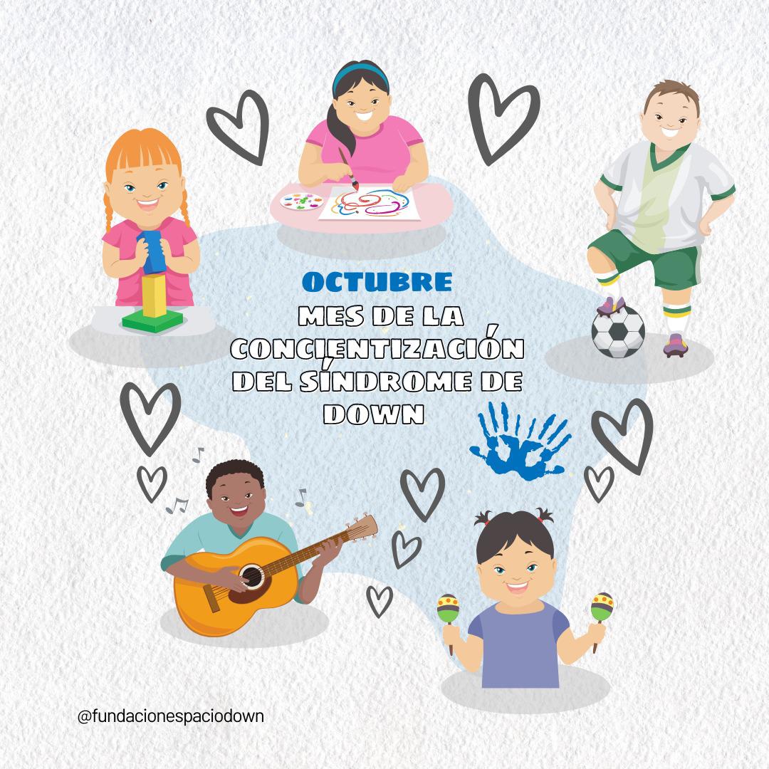 🧐¿Sabías que octubre es el mes de la concientización del Síndrome de Down?
Durante este mes se busca visibilizar las facultades de personas con Síndrome de Down de manera de potenciar y dar a conocer sus capacidades y derechos.
#EspacioDown #inclusión #sindromededown