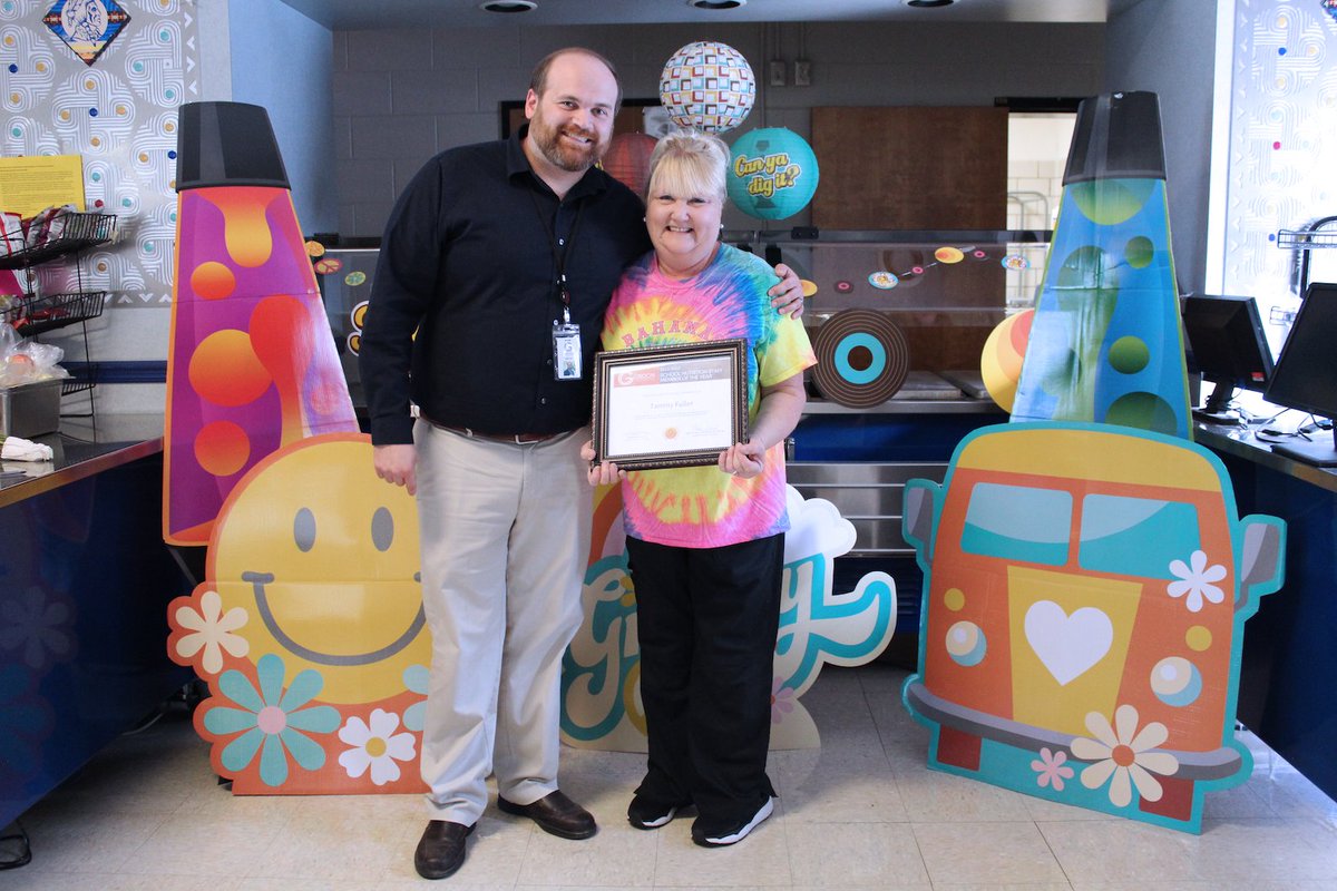 GordonCoSchools's tweet photo. GCS NUTRITION EMPLOYEE OF THE YEAR: Gordon County Schools is pleased to announce the 2022-2023 School Nutrition Employee of the Year, Tammy Fuller.
GET the full story at https://t.co/CpeDoczxH4
#GoCoSchools #OneBIGFamily #GETGCS https://t.co/2Y67tDinZK