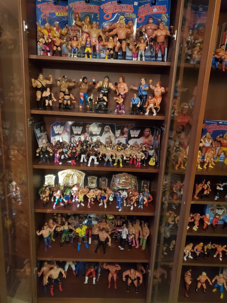 Isuckatnames66's tweet photo. @MajorWFPod @RingsideC @BeagleMable @WWEMattelRetro I just wanted to share my collection with some people who might find it cool. Thanks for the help to some great collectors. https://t.co/XvXqp2CCQV