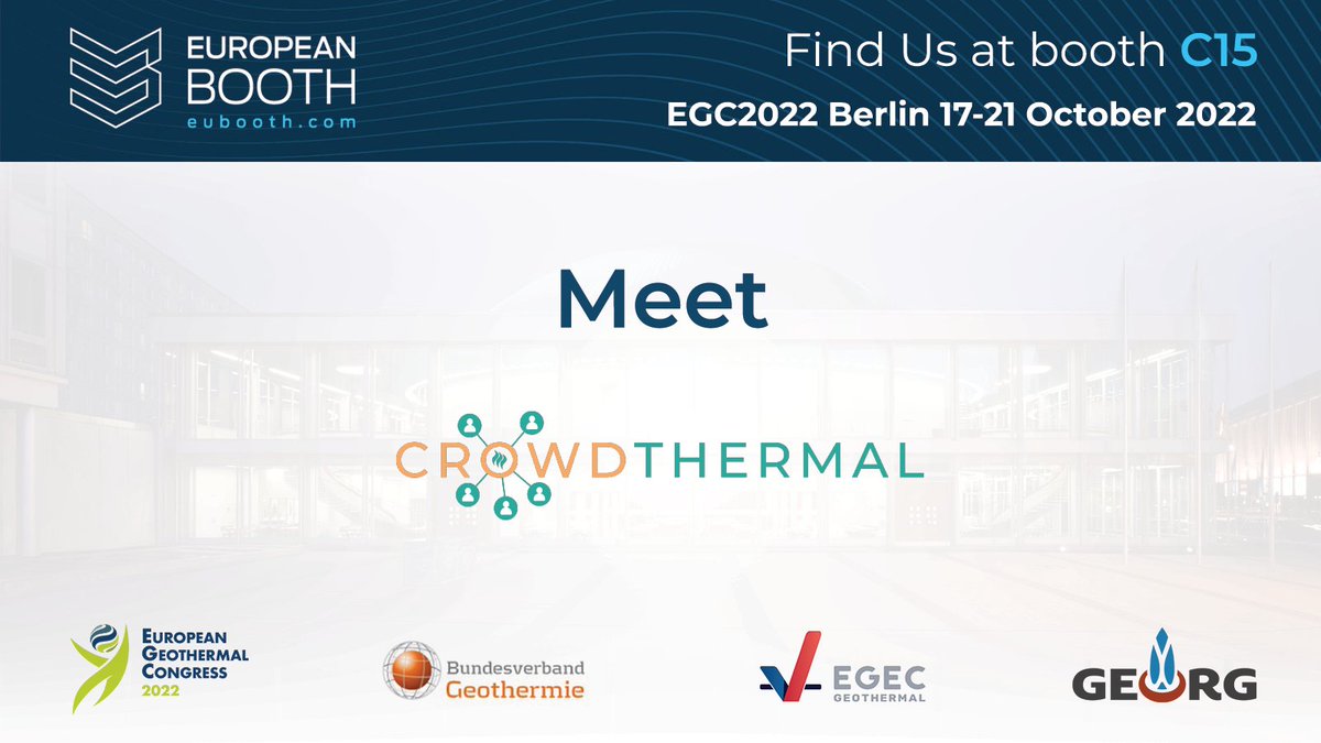 European Geothermal Research & Innovation Booth tweet media