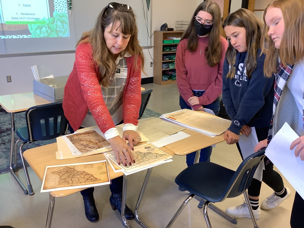 MrsCrouthamel's tweet photo. SGAMS Local History Club is working on transcribing historical documents regarding the SG borough with the help of the SG Historical Society! Thank you for helping us learn without limits! https://t.co/11um7DmQyw