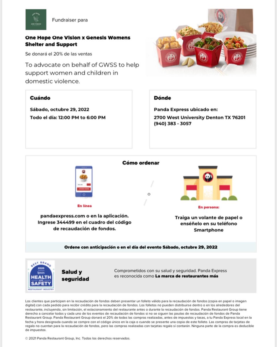 1Hope1Vision's tweet photo. Fundraiser Alert! One Hope One Vision is hosting another opportunity to advocate and raise awareness for @GenesisShelter *PLEASE BRING OR SHOW THIS FLYER AT CHECKOUT* https://t.co/HBRoOaoLUs