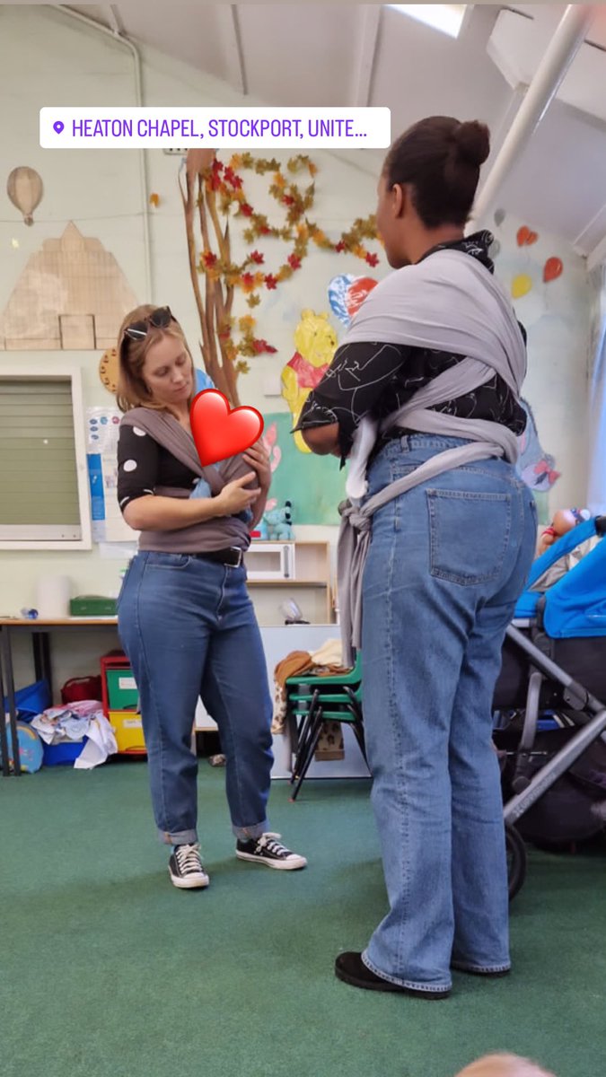 GMParentingCIC's tweet photo. We had a great session today in #heatonchapel #stockport Supporting new Mums and Dads 🥰 #babywearing  #community @Sector3SK @OneStockport @The_SK_Family @HeatonsTogether https://t.co/K8nyHXNIZK