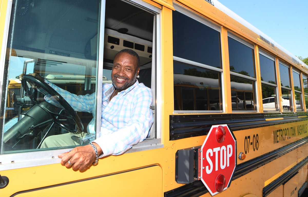 MetroSchools's tweet photo. We had a little celebration today with our school bus drivers, who are the first #TeamMNPS member 39,000 of our students see each morning. 
We thank them - big time - for getting our children to and from school safely during this #NationalSchoolBusSafetyWeek ... and always. 🚍 https://t.co/UYtycwb8OD