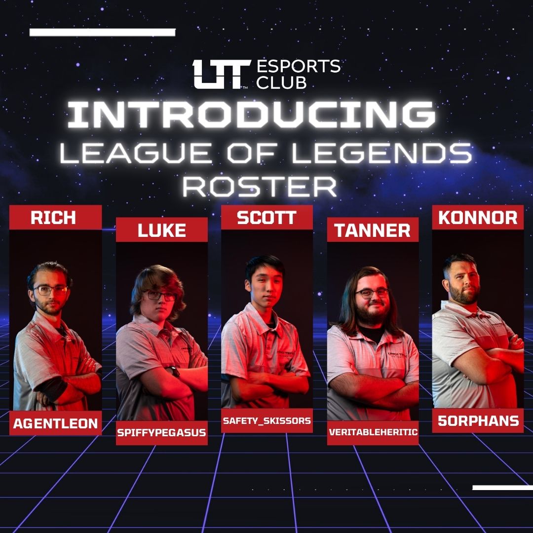 UtahTechEsports's tweet photo. INTRODUCING Utah Tech Esports League of Legends Rosters! #leagueoflegends https://t.co/SX1106ANAx