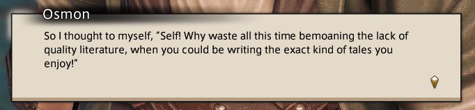 ffxiv says fanfiction is good actually