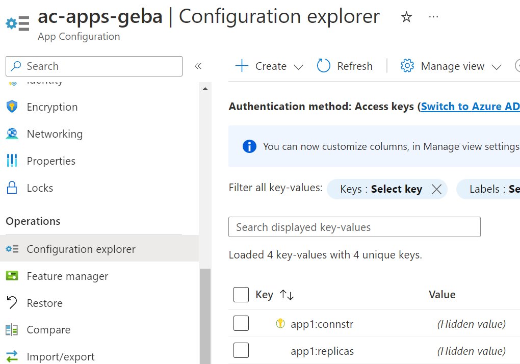 GeertBaeke's tweet image. Generating config files with Python and Jinja is surprisingly fun! Config settings and secrets come from Azure App Config and one or more Key Vaults.

App Config is flexible enough for my use case to support multiple apps and environments!

#azure #appconfig #python