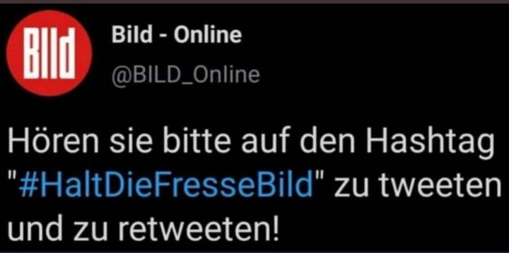 Blöd hat wohl noch nie etwas vom Streisand-Effekt gehört!?
Also liebe Leute, ihr wisst was zu tun ist um es ihnen zu verdeutlichen!😁
#HaltDieFresseBild 
#HaltDieFresseBild 
#HaltDieFresseBild