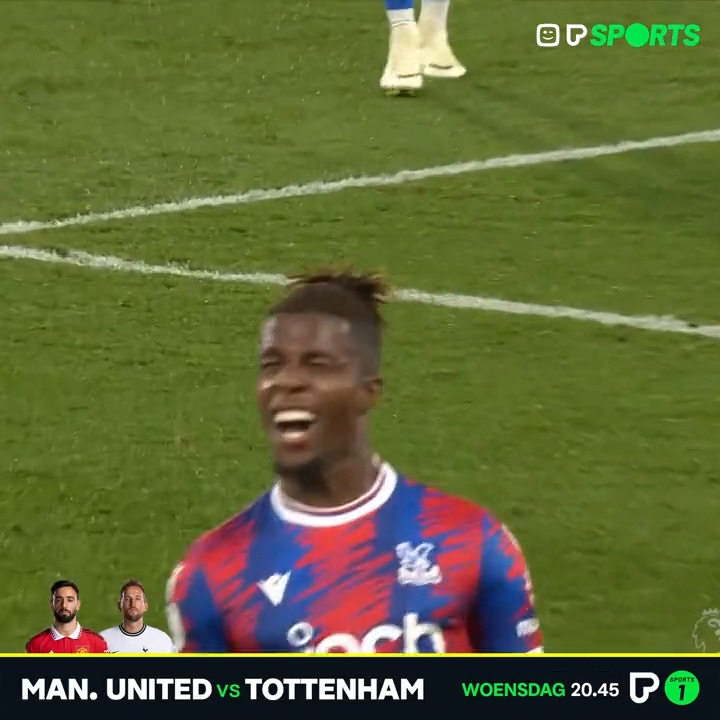 Wilfried Zaha gets his fifth Premier League goal of the season for Crystal Palace. 🇨🇮

🎥: @NBCSportsSoccer