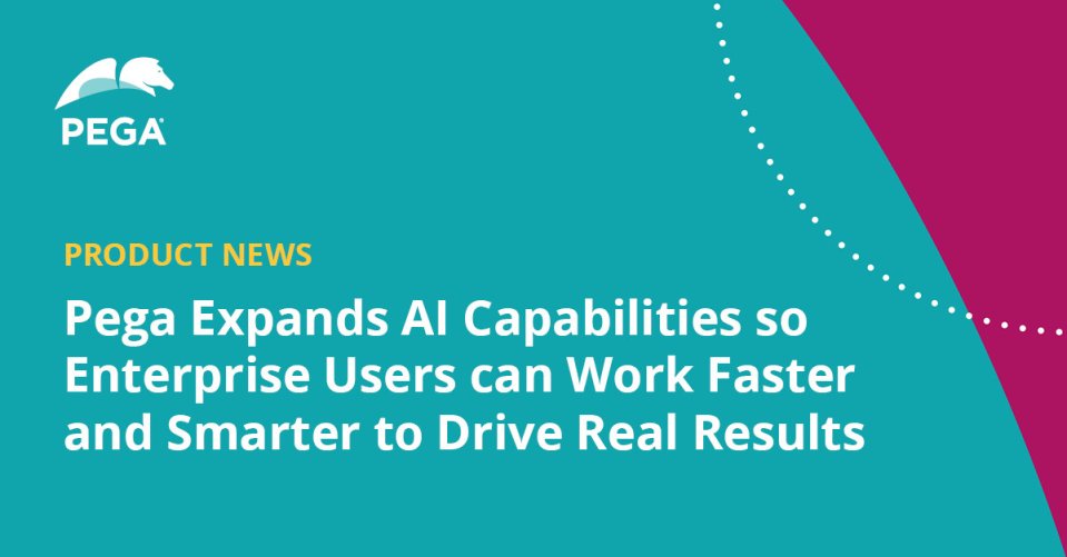 Pega continues to transform for the future, and today we announced the latest edition of the Pega Infinity software suite. This latest release expands AI capabilities so enterprise users can work faster and smarter to drive real results. pe.ga/3T56Qnf