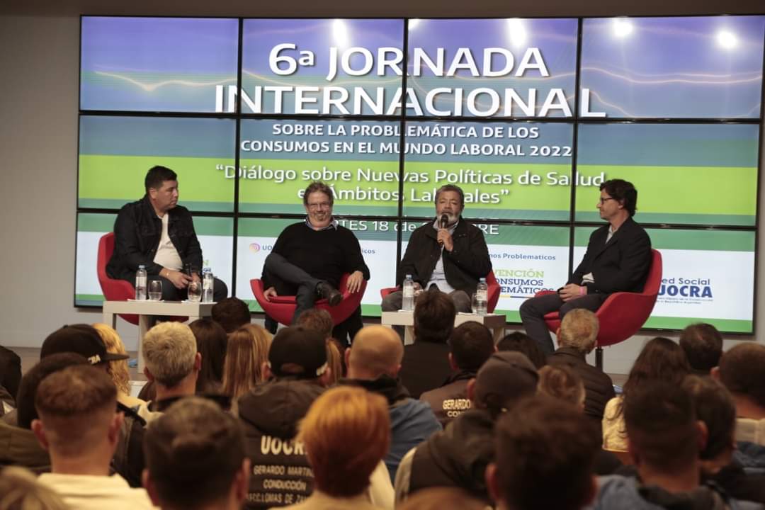 lajuuocrachaco's tweet photo. 📣 GRACIAS POR SUMARTE

🥰 Estamos muy felices por haber recibido nuevamente en el Espacio Cultural UOCRA (ECU) a compañeras y compañeros en esta nueva edición de la Jornada Internacional sobre Consumos Problemáticos en el Ámbito Laboral.

🙌 Todo esto fue posible gracias a vos. https://t.co/nrdkMtZBAk