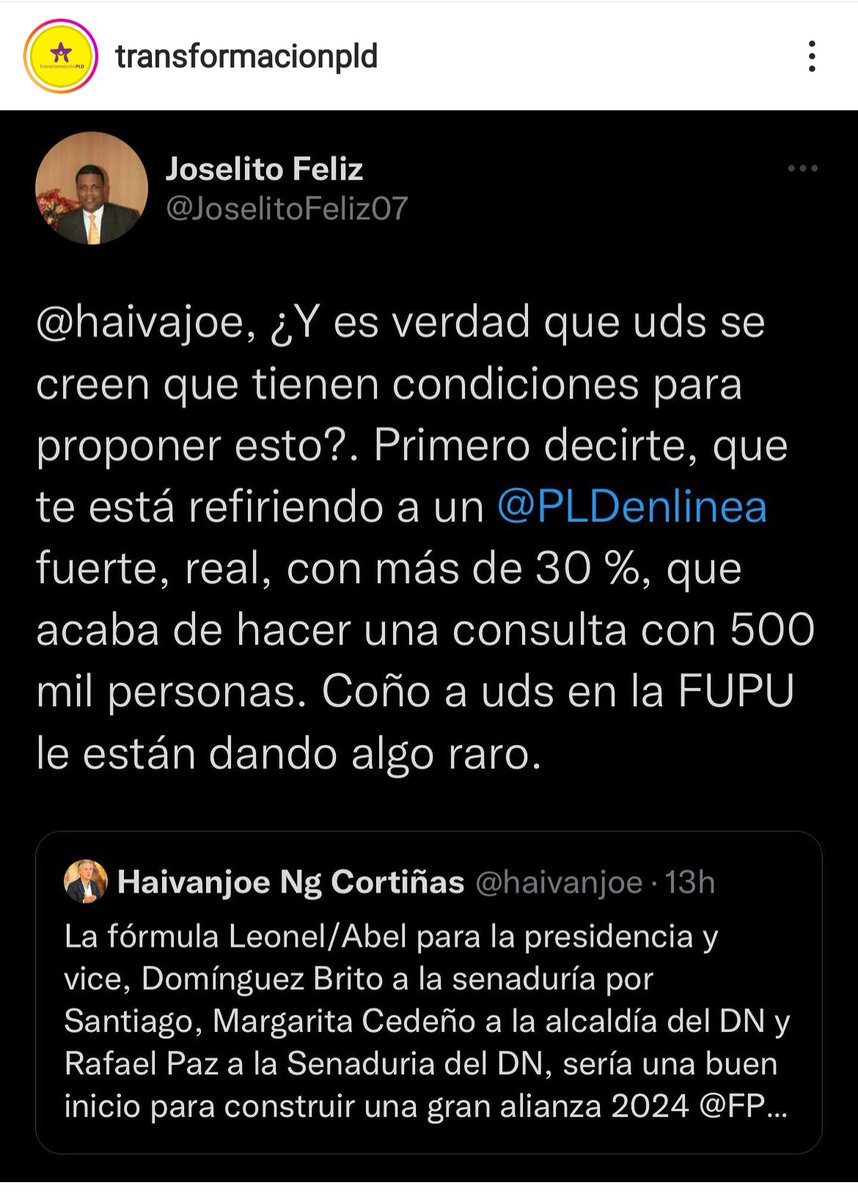 SilvesManuel's tweet photo. @AbelMartinezD debe  marcar distancia con la Fupu.. estos están desesperados buscando alianzas pero solo para su conveniencia.. https://t.co/bp9HpvboKv