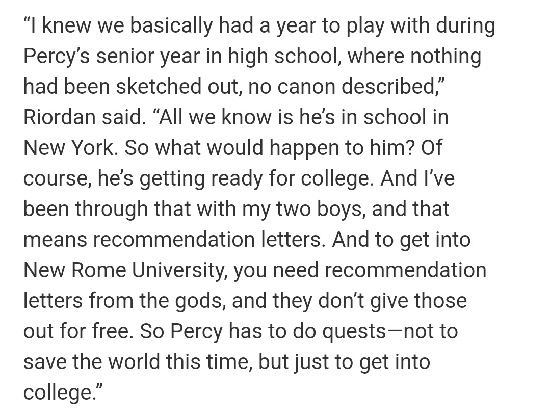 sapphoslibrary's tweet photo. high school senior percy jackson just trying to get college recommendations letters from the gods is such a fun concept oh my god https://t.co/p1RdRojL77
