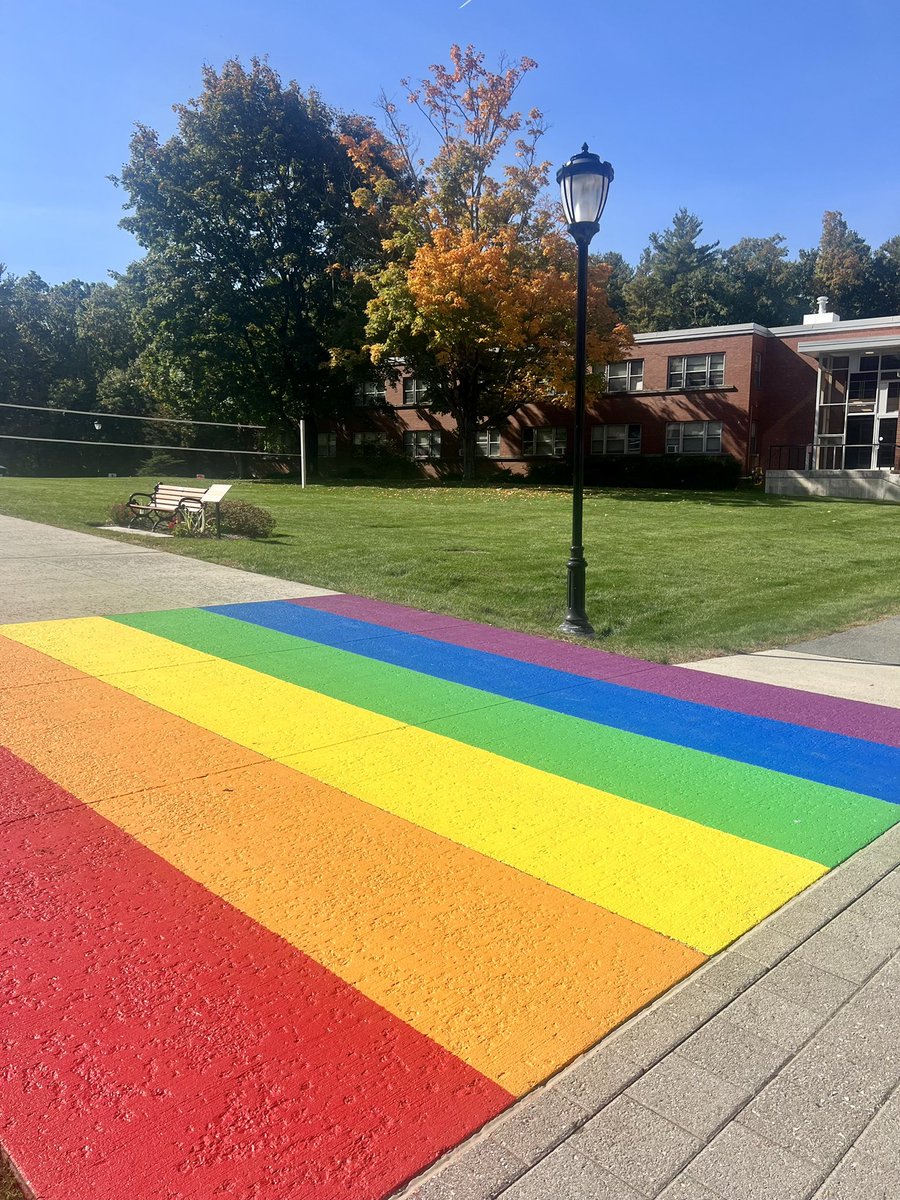 It’s LGBTQIA+ History Month which means it’s OUTober at Regis! 🏳️‍🌈

Our LGBTQIA+ Ally Pathway sponsored by <a href="/RegisInclusion/">Center for Inclusive Excellence</a> first opened in October 2021 and is displayed year round in the center of campus.

For more information on OUTober, visit <a href="/RegisInclusion/">Center for Inclusive Excellence</a>