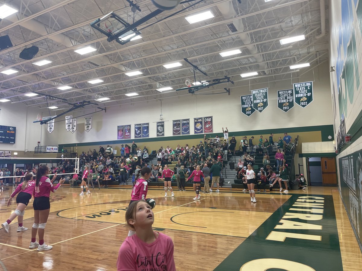 RNSportsCC's tweet photo. Put the tissues away because the senior night festivities are over and it is time for Bison volleyball! https://t.co/A4HTMqB4Z9