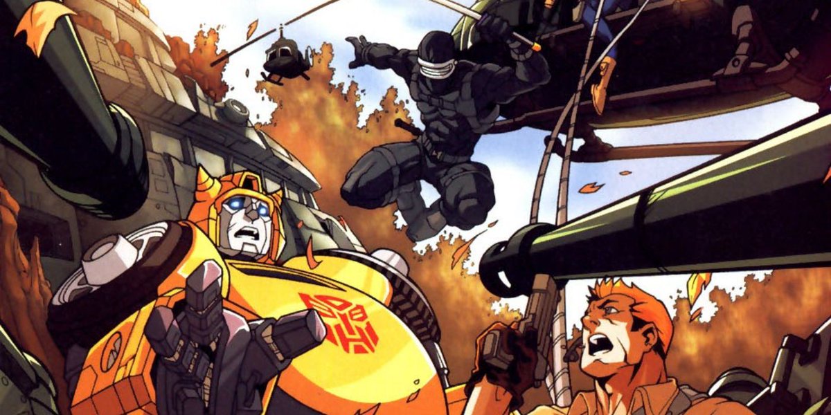 NBX_Tweets's tweet photo. This week I look at the first of the many...*many* G I Joe and Transformers crossovers of the 2000s. https://t.co/w0YZUwF9J6 #Transformers #GIJoe #Hasbro https://t.co/8BVGklVfm7