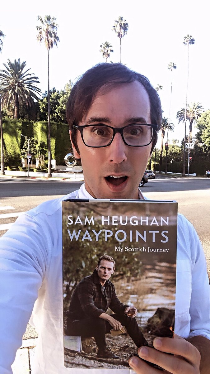 I received this beauty in the mail today! @SamHeughan’s new book “Waypoints: My Scottish Journey.” 🏴󠁧󠁢󠁳󠁣󠁴󠁿 Thanks for the special delivery, brother! Sam Heughan’s book becomes available to the public on October 25th and we will soon be chatting all about it, coming up at @Forbes!