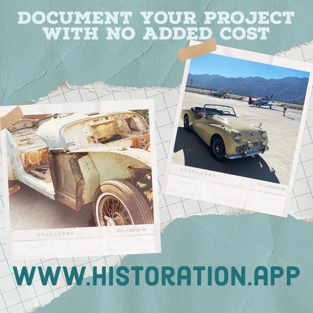 Historation_App's tweet photo. Start documenting your @Historation today!
Allow the people after you to continue the story!
#showcar #customcar #restomod #racecar #race #ford #chevy #dodge #mopar #barnfind https://t.co/5P2EYt6xRI