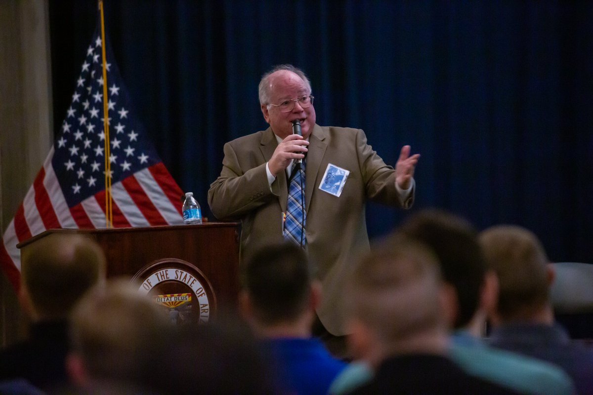 ADOA Director <a href="/Andy_Tobin/">Andy Tobin-Arizonan/American “Free Enterprise”</a> &amp; State CIO J.R. Sloan joined AZDOHS Director <a href="/TimRoemerAZ/">Tim Roemer</a> today to welcome all the cybersecurity and IT professionals from state agencies, counties, cities, tribal nations, and K-12 school districts that attended the Cybersecurity Summit today.